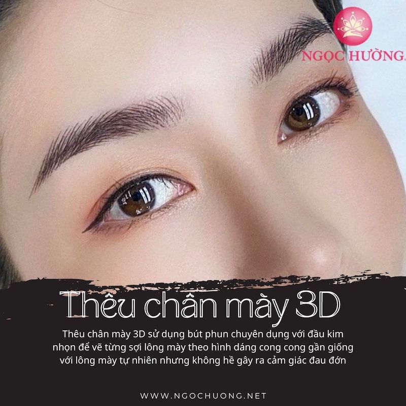 Thêu Chân Mày 3D Khác So Với Chân Mày 6D, 8D, 9D? Bảng So Sánh Chi Tiết