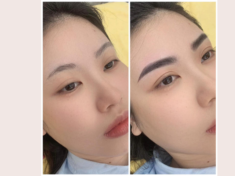 Điêu khắc chân mày tại Ngọc Hường