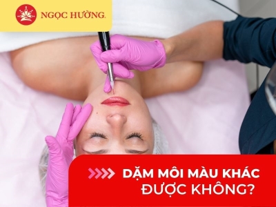 Dặm lại môi màu khác được không? Lưu ý thực hiện