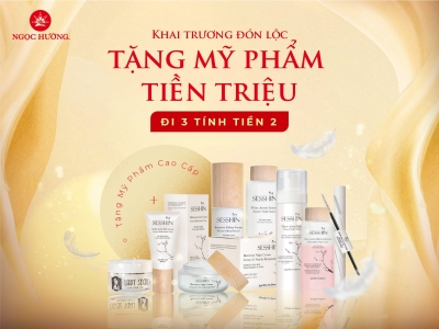 KHAI TRƯƠNG ĐÓN LỘC: LÀM ĐẸP GIÁ SALE SỐC 65% - TẶNG MỸ PHẨM CAO CẤP - ĐI 3 TÍNH TIỀN 2